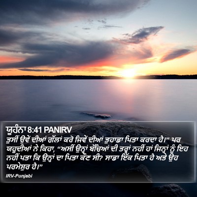 ਯੂਹੰਨਾ 8:41 PANIRV Bible Verse Image