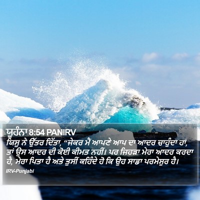 ਯੂਹੰਨਾ 8:54 PANIRV Bible Verse Image