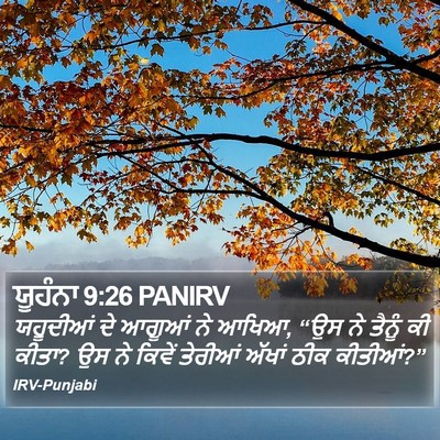 ਯੂਹੰਨਾ 9:26 PANIRV Bible Verse Image