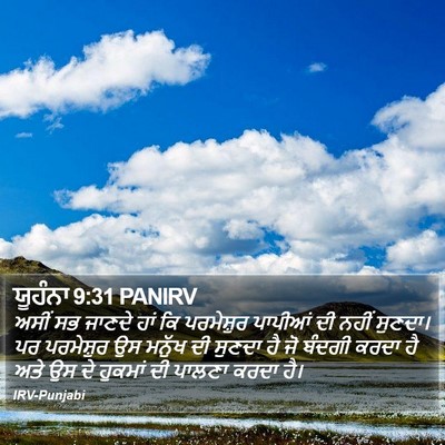 ਯੂਹੰਨਾ 9:31 PANIRV Bible Verse Image