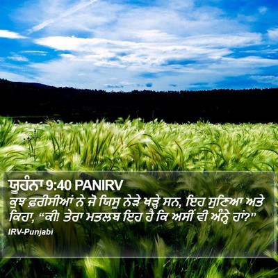 ਯੂਹੰਨਾ 9:40 PANIRV Bible Verse Image