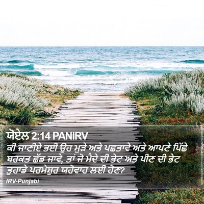 ਯੋਏਲ 2:14 PANIRV Bible Verse Image
