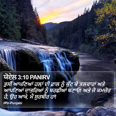 ਯੋਏਲ 3:10 PANIRV Bible Verse Image