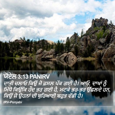 ਯੋਏਲ 3:13 PANIRV Bible Verse Image
