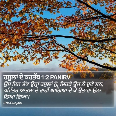 ਰਸੂਲਾਂ ਦੇ ਕਰਤੱਬ 1:2 PANIRV Bible Verse Image