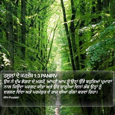 ਰਸੂਲਾਂ ਦੇ ਕਰਤੱਬ 1:3 PANIRV Bible Verse Image