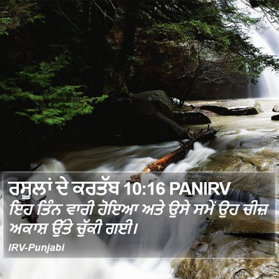 ਰਸੂਲਾਂ ਦੇ ਕਰਤੱਬ 10:16 PANIRV Bible Verse Image