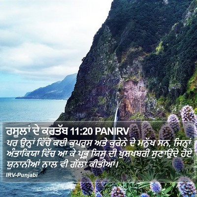ਰਸੂਲਾਂ ਦੇ ਕਰਤੱਬ 11:20 PANIRV Bible Verse Image