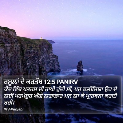 ਰਸੂਲਾਂ ਦੇ ਕਰਤੱਬ 12:5 PANIRV Bible Verse Image