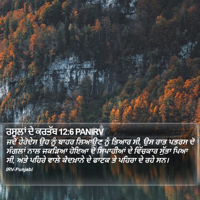 ਰਸੂਲਾਂ ਦੇ ਕਰਤੱਬ 12:6 PANIRV Bible Verse Image