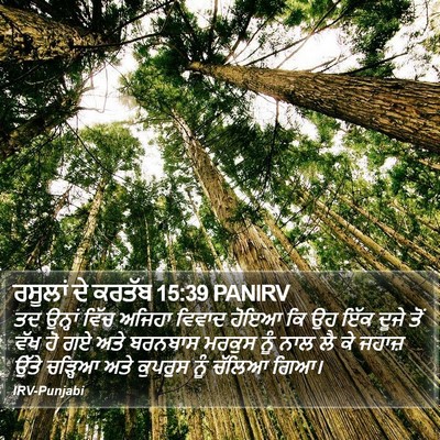 ਰਸੂਲਾਂ ਦੇ ਕਰਤੱਬ 15:39 PANIRV Bible Verse Image