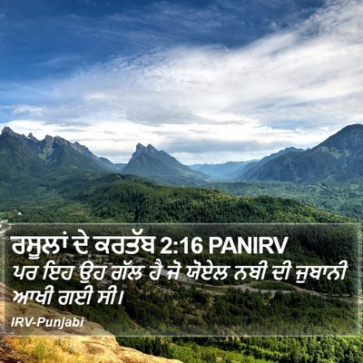 ਰਸੂਲਾਂ ਦੇ ਕਰਤੱਬ 2:16 PANIRV Bible Verse Image