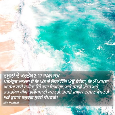 ਰਸੂਲਾਂ ਦੇ ਕਰਤੱਬ 2:17 PANIRV Bible Verse Image