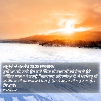 ਰਸੂਲਾਂ ਦੇ ਕਰਤੱਬ 20:28 PANIRV Bible Verse Image