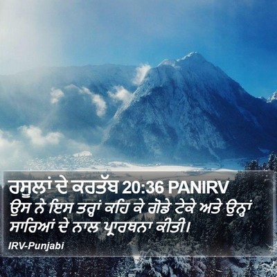 ਰਸੂਲਾਂ ਦੇ ਕਰਤੱਬ 20:36 PANIRV Bible Verse Image