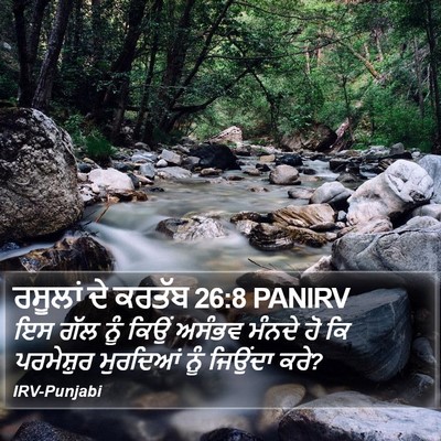 ਰਸੂਲਾਂ ਦੇ ਕਰਤੱਬ 26:8 PANIRV Bible Verse Image