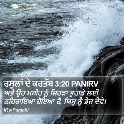 ਰਸੂਲਾਂ ਦੇ ਕਰਤੱਬ 3:20 PANIRV Bible Verse Image