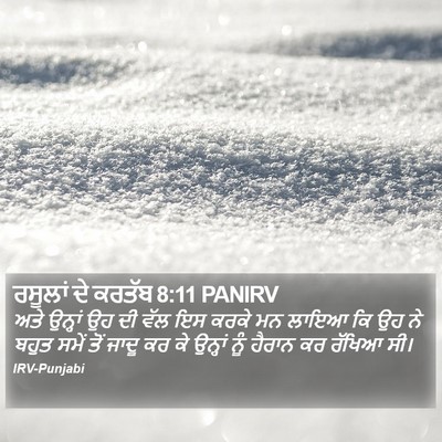 ਰਸੂਲਾਂ ਦੇ ਕਰਤੱਬ 8:11 PANIRV Bible Verse Image
