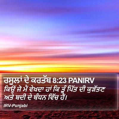 ਰਸੂਲਾਂ ਦੇ ਕਰਤੱਬ 8:23 PANIRV Bible Verse Image