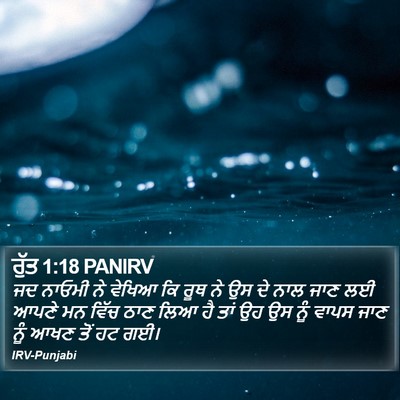 ਰੁੱਤ 1:18 PANIRV Bible Verse Image
