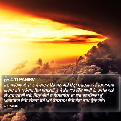 ਰੁੱਤ 4:11 PANIRV Bible Verse Image