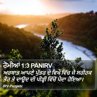 ਰੋਮੀਆਂ 1:3 PANIRV Bible Verse Image