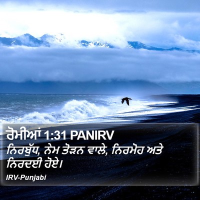ਰੋਮੀਆਂ 1:31 PANIRV Bible Verse Image