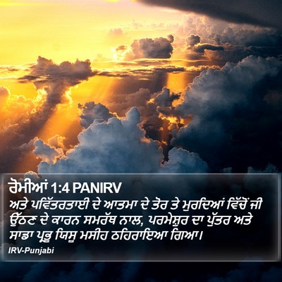 ਰੋਮੀਆਂ 1:4 PANIRV Bible Verse Image