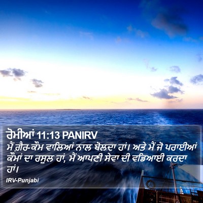 ਰੋਮੀਆਂ 11:13 PANIRV Bible Verse Image