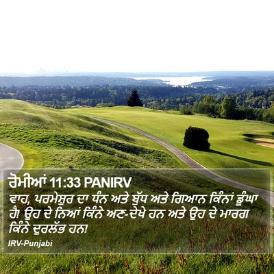 ਰੋਮੀਆਂ 11:33 PANIRV Bible Verse Image