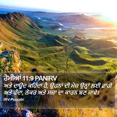 ਰੋਮੀਆਂ 11:9 PANIRV Bible Verse Image