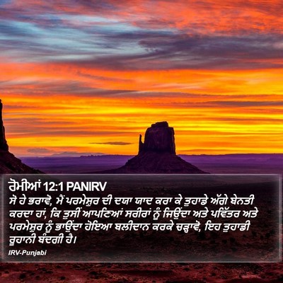 ਰੋਮੀਆਂ 12:1 PANIRV Bible Verse Image