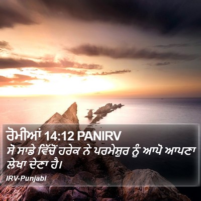ਰੋਮੀਆਂ 14:12 PANIRV Bible Verse Image