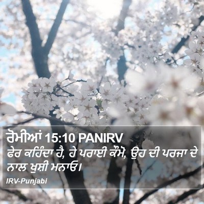 ਰੋਮੀਆਂ 15:10 PANIRV Bible Verse Image