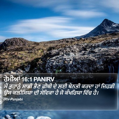 ਰੋਮੀਆਂ 16:1 PANIRV Bible Verse Image