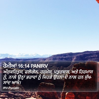 ਰੋਮੀਆਂ 16:14 PANIRV Bible Verse Image