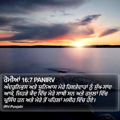 ਰੋਮੀਆਂ 16:7 PANIRV Bible Verse Image