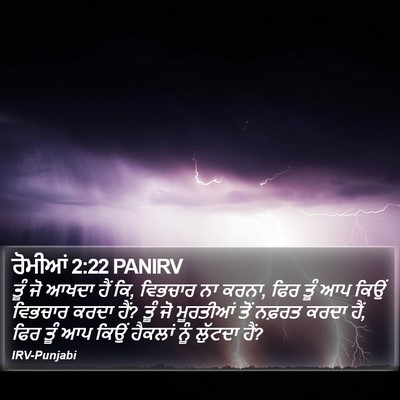 ਰੋਮੀਆਂ 2:22 PANIRV Bible Verse Image