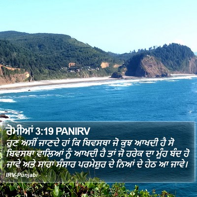 ਰੋਮੀਆਂ 3:19 PANIRV Bible Verse Image