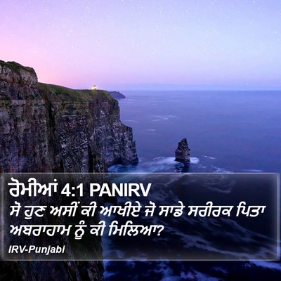 ਰੋਮੀਆਂ 4:1 PANIRV Bible Verse Image