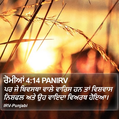 ਰੋਮੀਆਂ 4:14 PANIRV Bible Verse Image