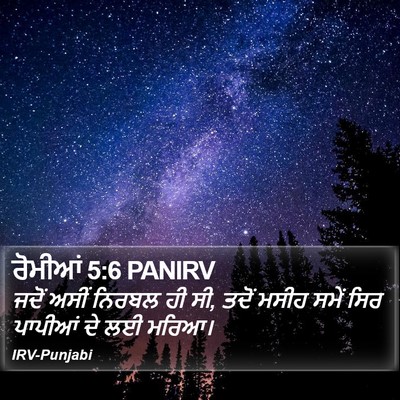 ਰੋਮੀਆਂ 5:6 PANIRV Bible Verse Image