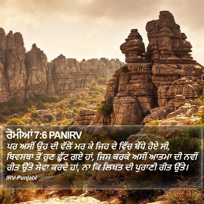 ਰੋਮੀਆਂ 7:6 PANIRV Bible Verse Image