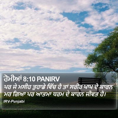 ਰੋਮੀਆਂ 8:10 PANIRV Bible Verse Image