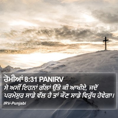 ਰੋਮੀਆਂ 8:31 PANIRV Bible Verse Image