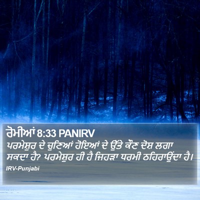 ਰੋਮੀਆਂ 8:33 PANIRV Bible Verse Image