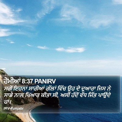 ਰੋਮੀਆਂ 8:37 PANIRV Bible Verse Image