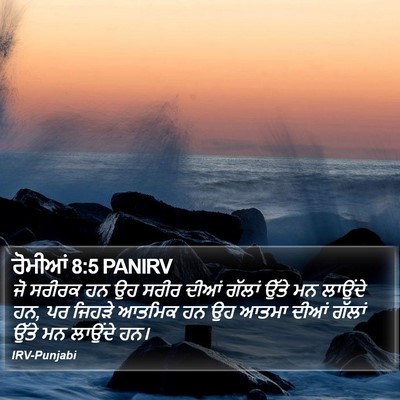 ਰੋਮੀਆਂ 8:5 PANIRV Bible Verse Image