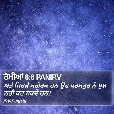 ਰੋਮੀਆਂ 8:8 PANIRV Bible Verse Image