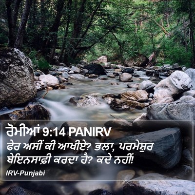 ਰੋਮੀਆਂ 9:14 PANIRV Bible Verse Image